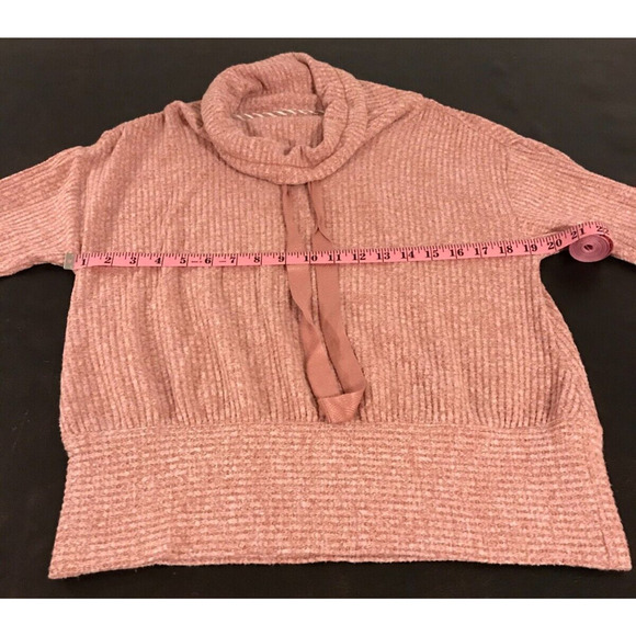 Anthropologie Saturday Sunday Whistler Pink Cowl Neck Pullover - Size Medium - Picture 7 of 10